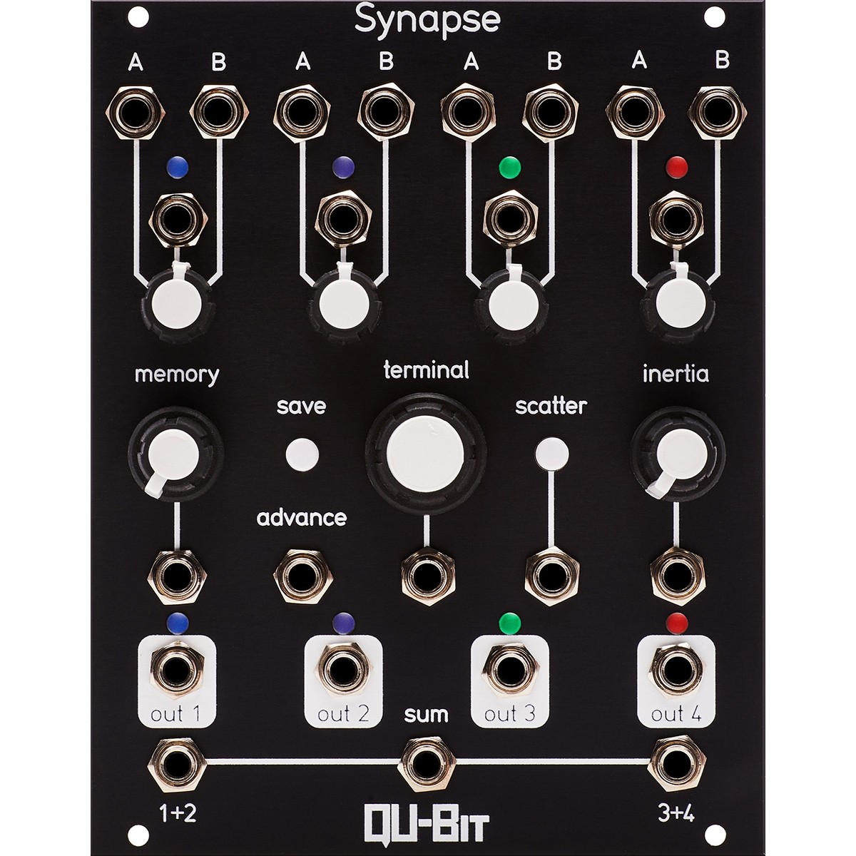 Qu-Bit Electronix Synapse Eurorack Switch Module (Black