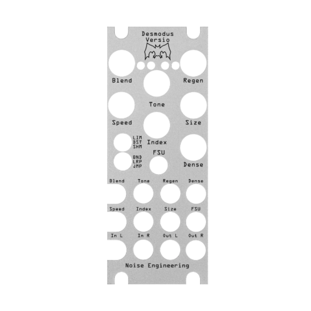 Noise Engineering Desmodus Versio Overlay Panel (Silver)