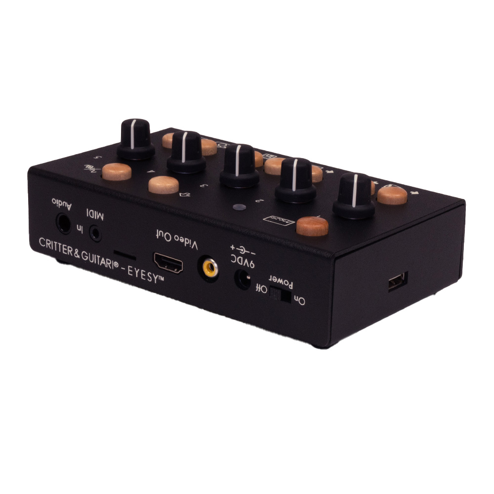 Critter & Guitari Eyesy Desktop Video Synthesizer (Black) - Elevator Sound