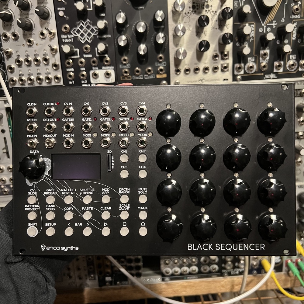Erica Synths Black Sequencer Eurorack Module [B-Stock] - Elevator Sound