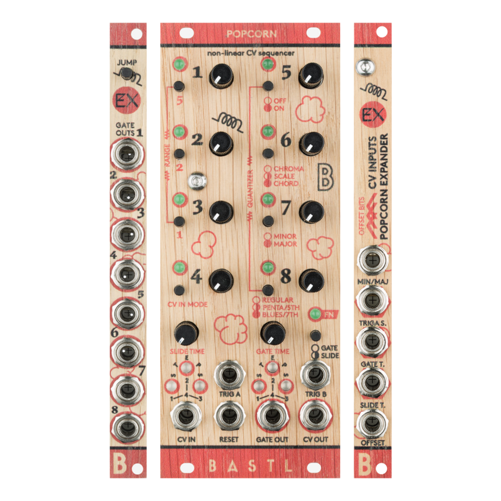 Bastl Instruments Popcorn Bundle Eurorack CV Sequencer Module 