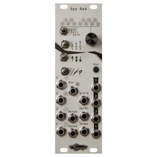 Noise Engineering Opp Ned Eurorack Four Channel Arpeggiator Module (Silver)