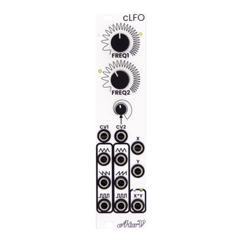 AtoVproject cLFO Eurorack Dual CV Controlled LFO Module (Silver)