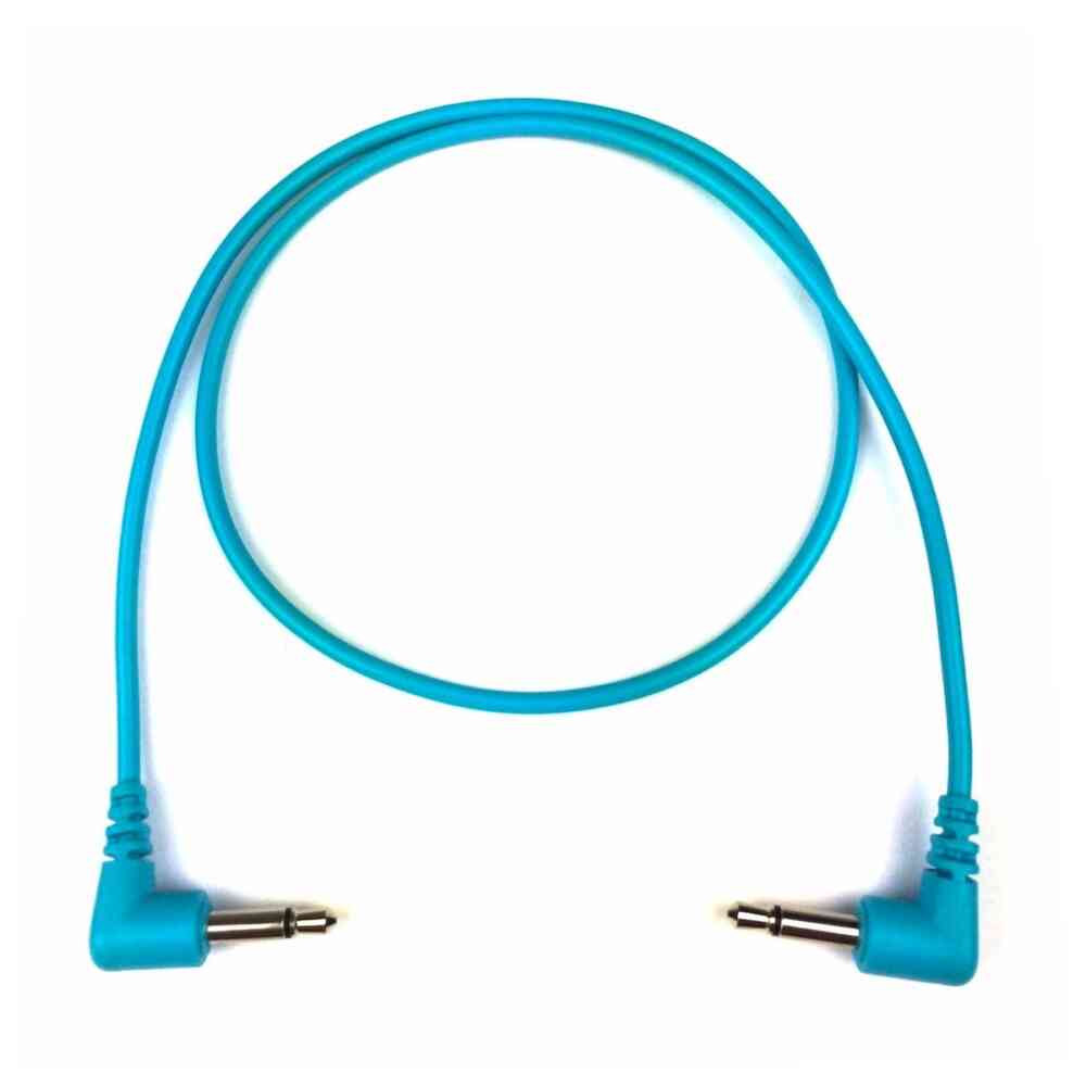 Tendrils Right Angled Eurorack Patch Cable (6 Pack – 45cm – Cyan)