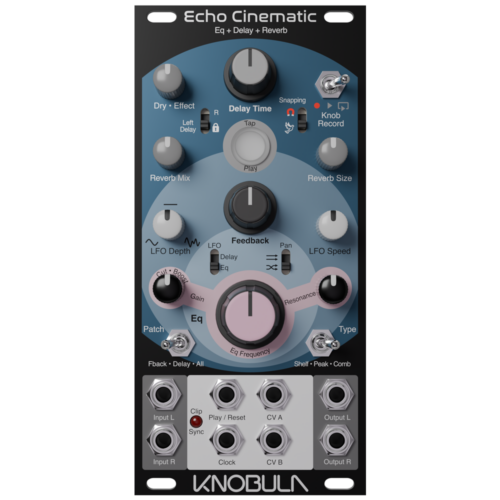 Knobula Echo Cinematic Eurorack Stereo FX Module