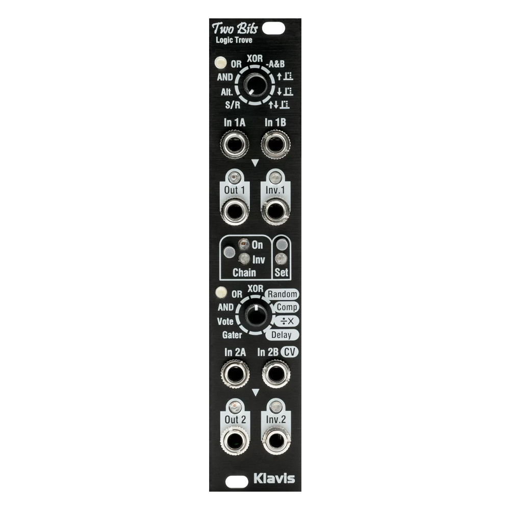 Klavis Two Bits Eurorack Logic Processor Module (Black)