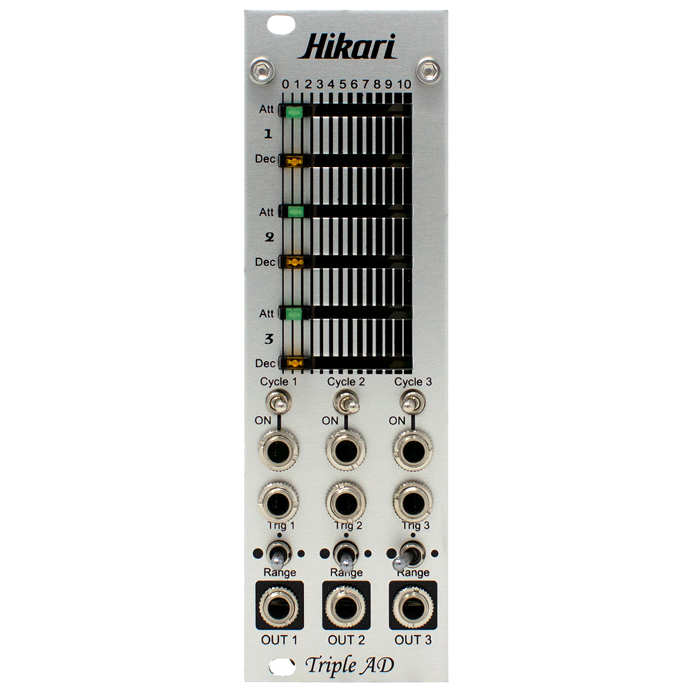 Hikari Instruments Triple AD Eurorack Three Channel Envelope Module