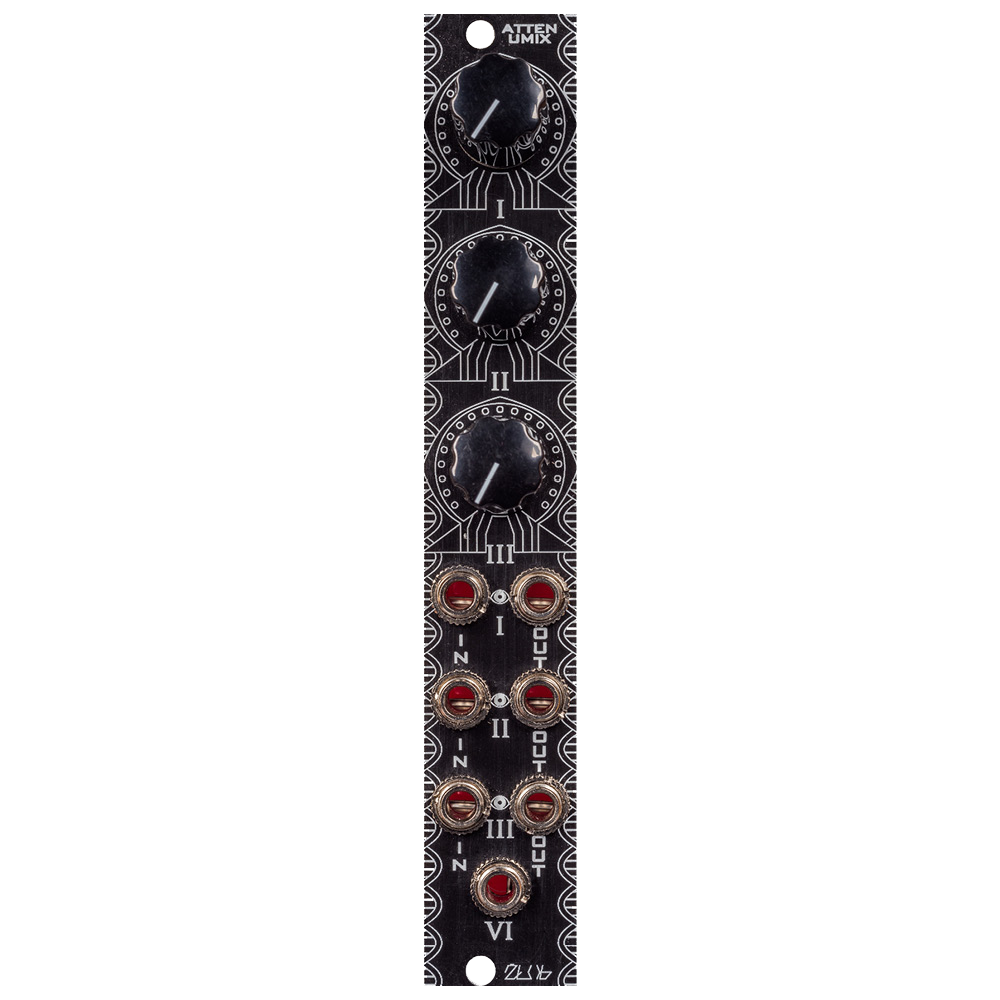 Zlob Modular Attenumixer Eurorack Passive Three Channel Attenuator Mixer Module