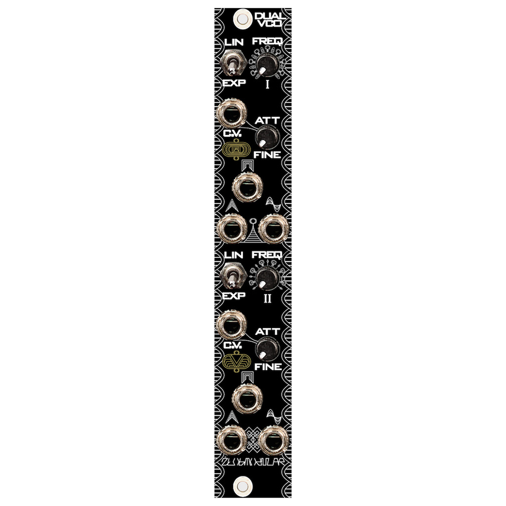 Zlob Modular Dual VCO Eurorack Dual Analog Voltage Controlled Oscillator Module