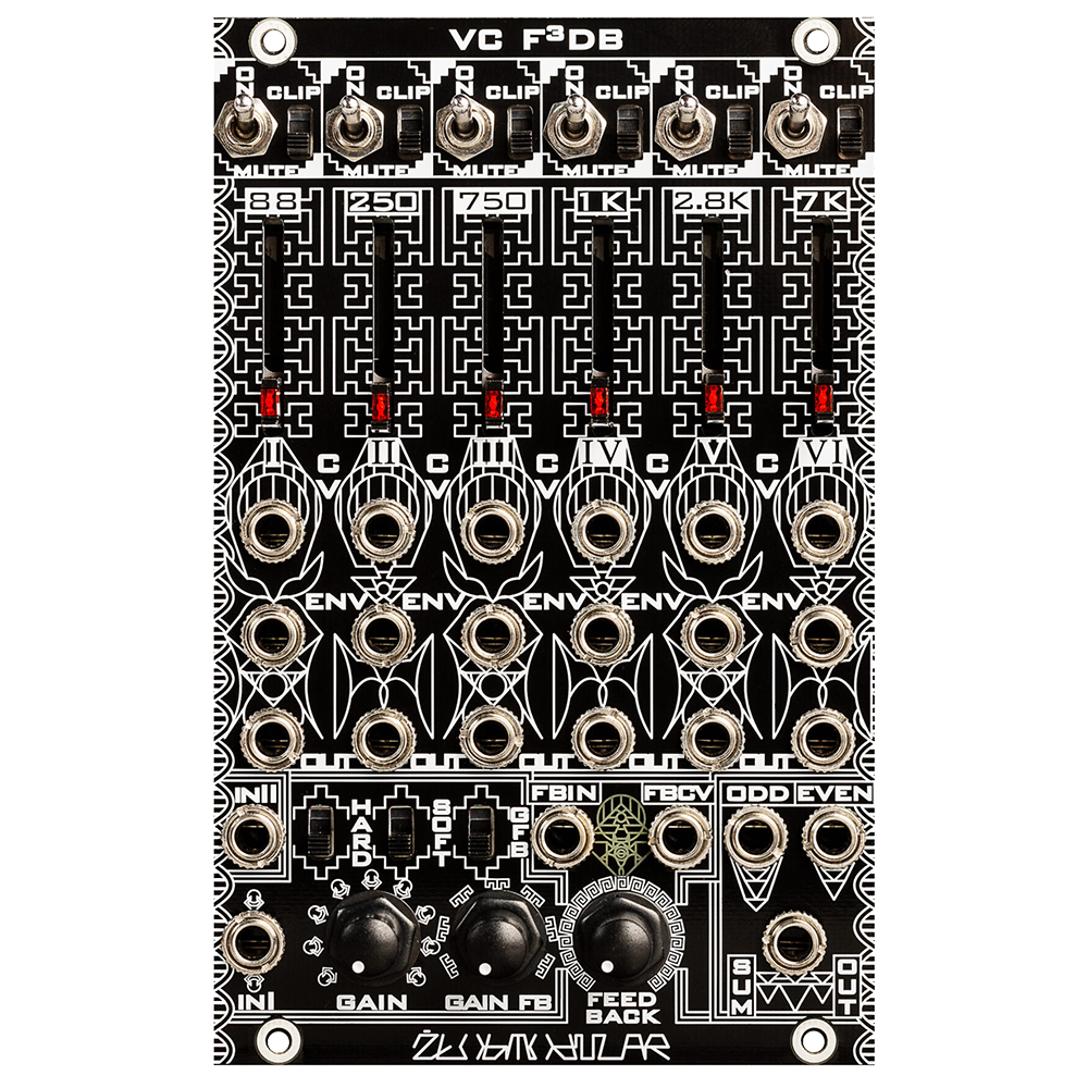 Zlob Modular VC F3DB Eurorack Fixed Filter Bank Module