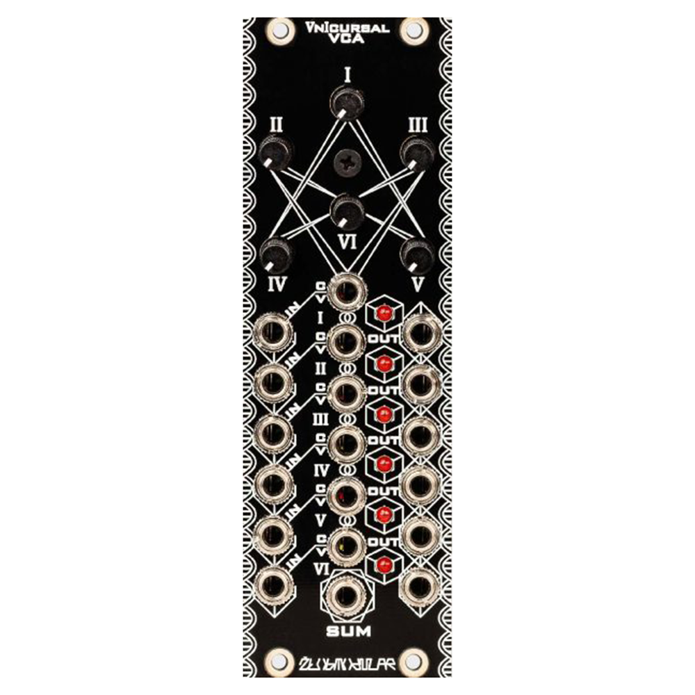 Zlob Modular Vnicursal Eurorack 6 Channel VCA Module