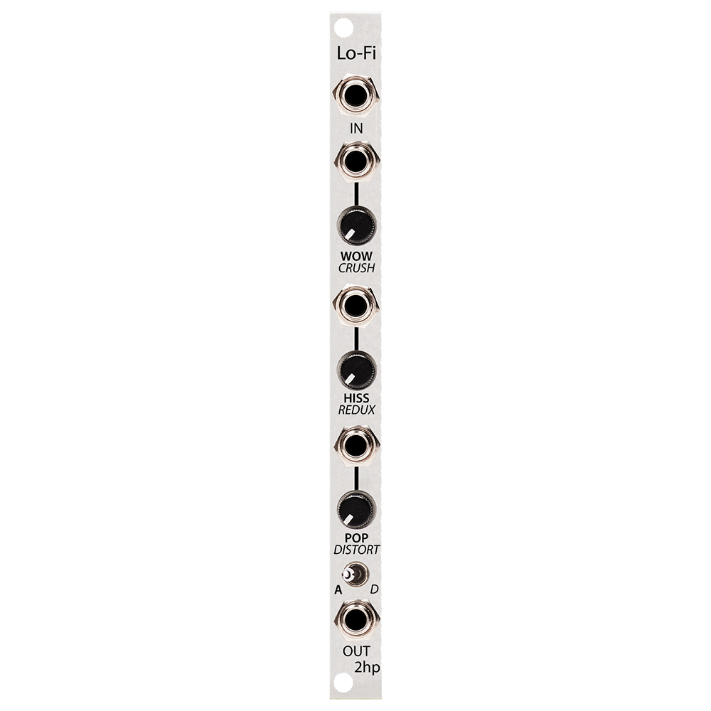 2hp Lo-Fi Eurorack Analog Digital Degradation Emulator Module (Silver)