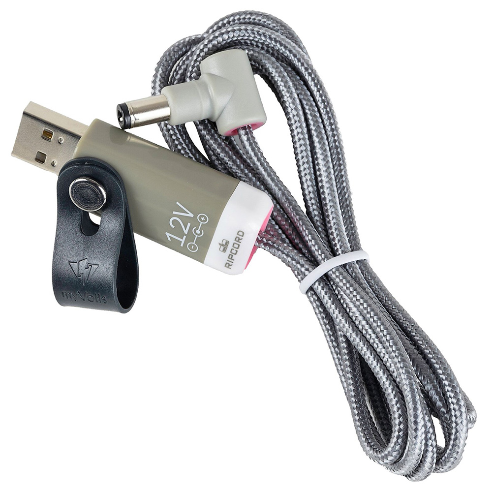 myVolts Ripcord USB to 12V+ DC Power Cable