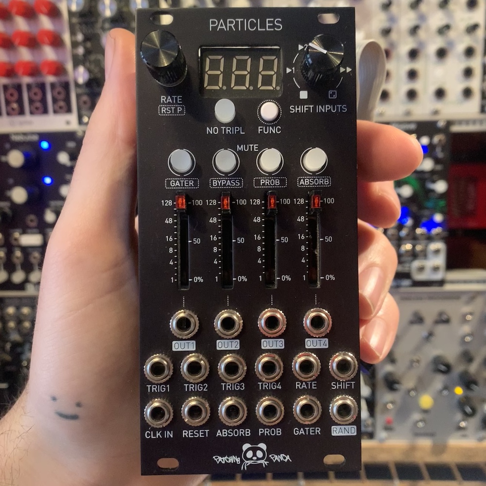 Patching Panda Particles Eurorack Trigger Modulation and Pattern Variation Module (Black) [Ex-Demo]