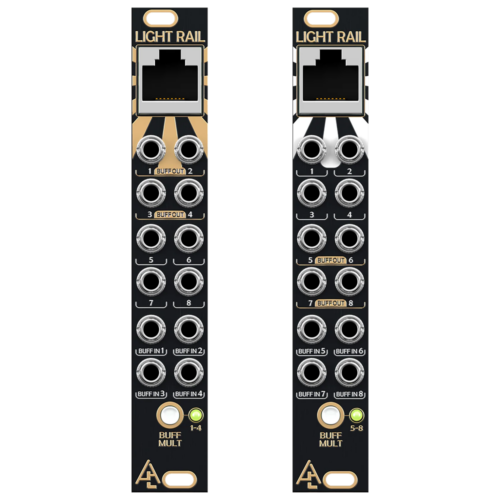 After Later Audio Light Rail Eurorack Cable Extension Module (Pair)