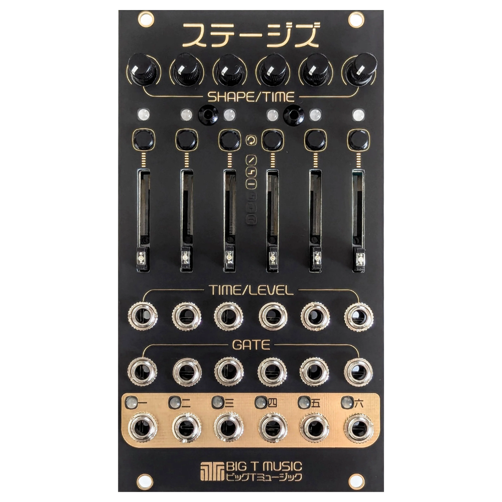 Big T Music Sutegizu Eurorack Mutable Stages Reissue Module (Black/Gold)