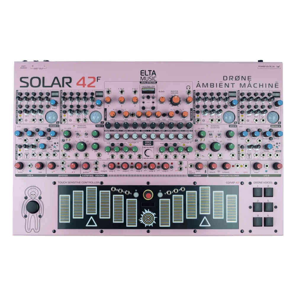 Elta Music Solar 42F Analogue Semi-Modular Ambient Drone Instrument (Pink)