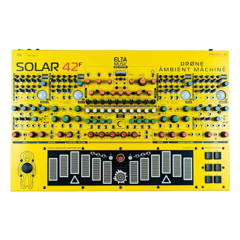 Elta Music Solar 42F Analogue Semi-Modular Ambient Drone Instrument (Yellow)