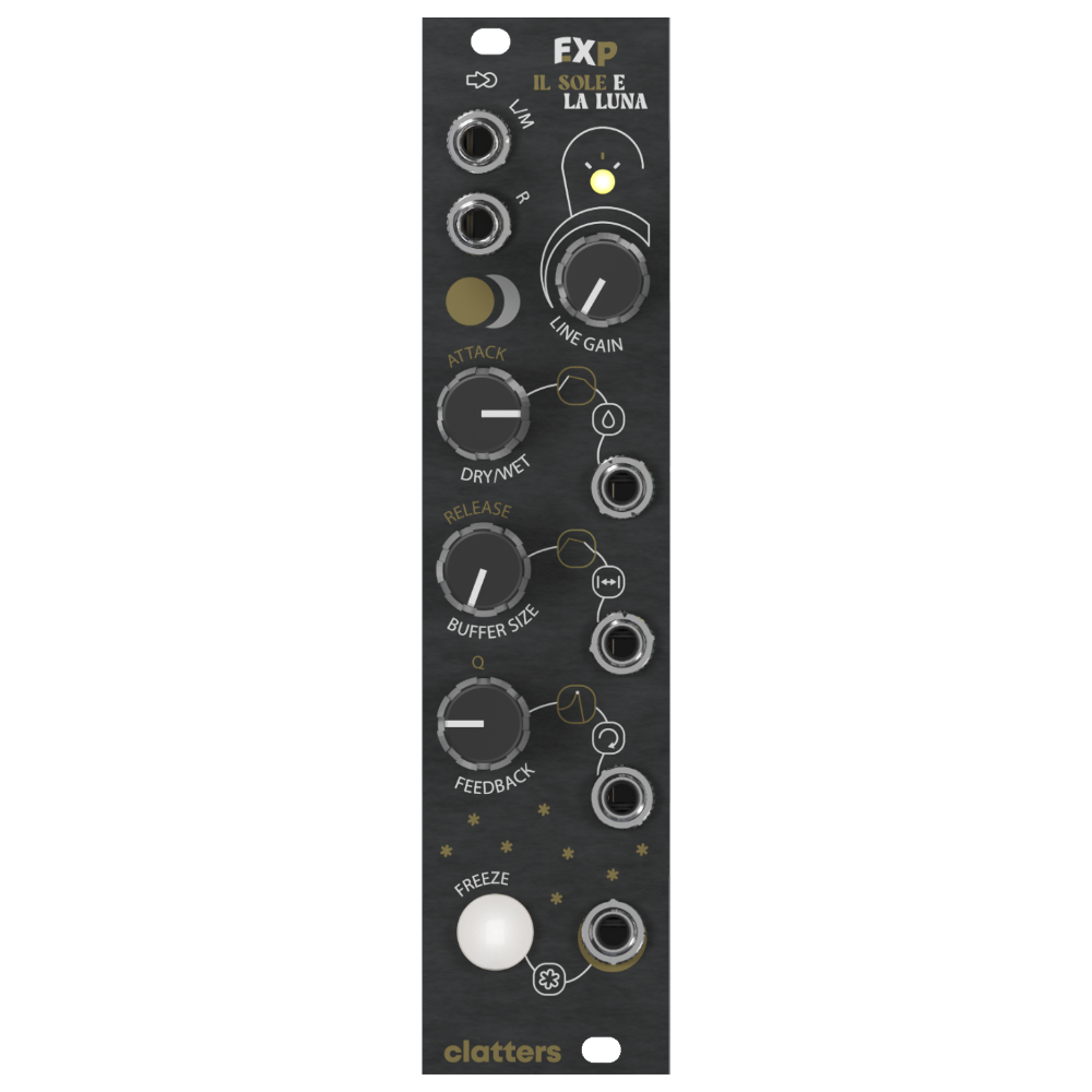 Clatters Machines EXP-FX Sibilla Expander Eurorack Module (Black)