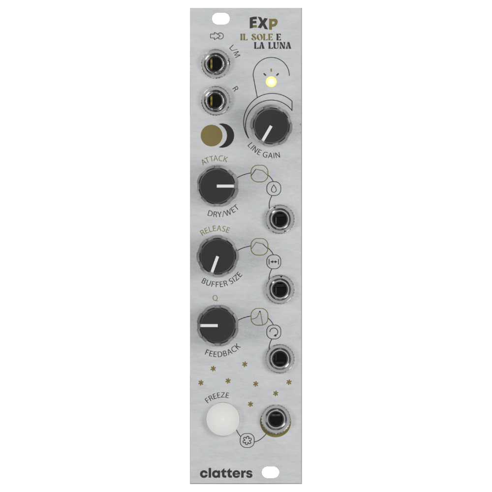 Clatters Machines EXP-FX Sibilla Expander Eurorack Module (Silver)