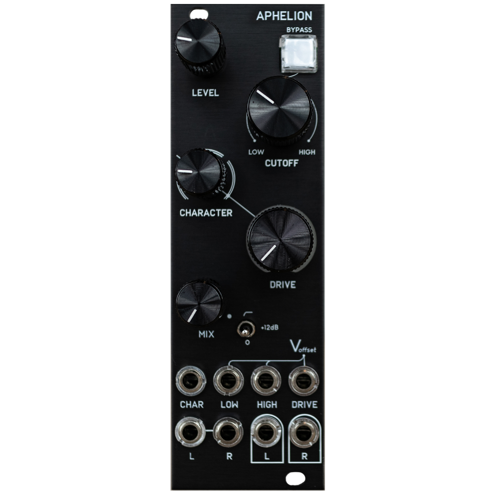 Cosmotronic Aphelion Eurorack Stereo Distortion, Filter and VCA Module (Black)