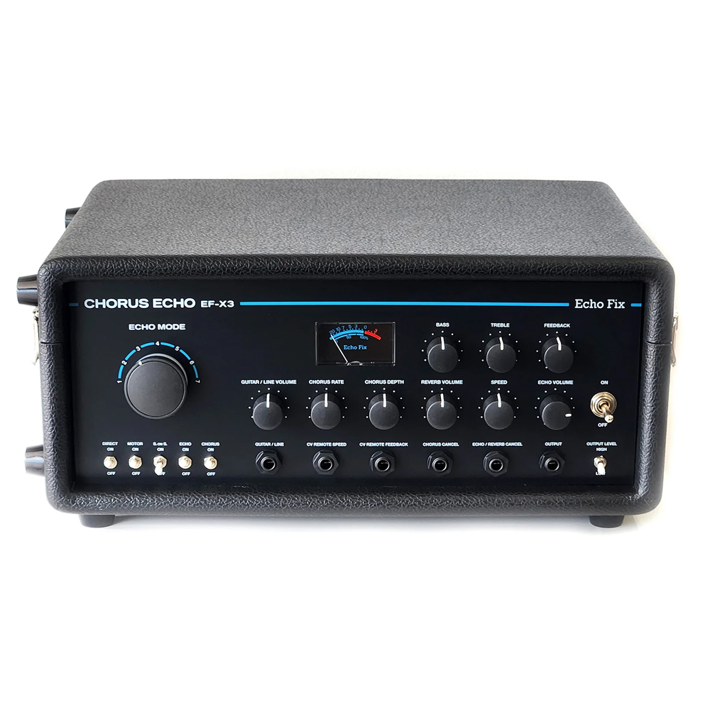 Echo Fix EF-X3 Analog Chorus Echo with Spring Reverb (Black with Tolex Case)