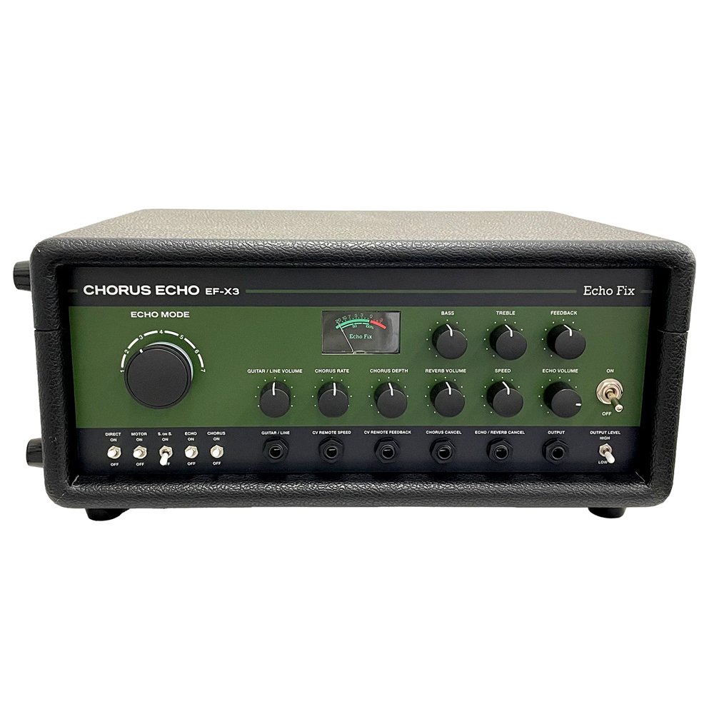 Echo Fix EF-X3 Analog Chorus Echo with Spring Reverb (Vintage Green with Tolex Case)