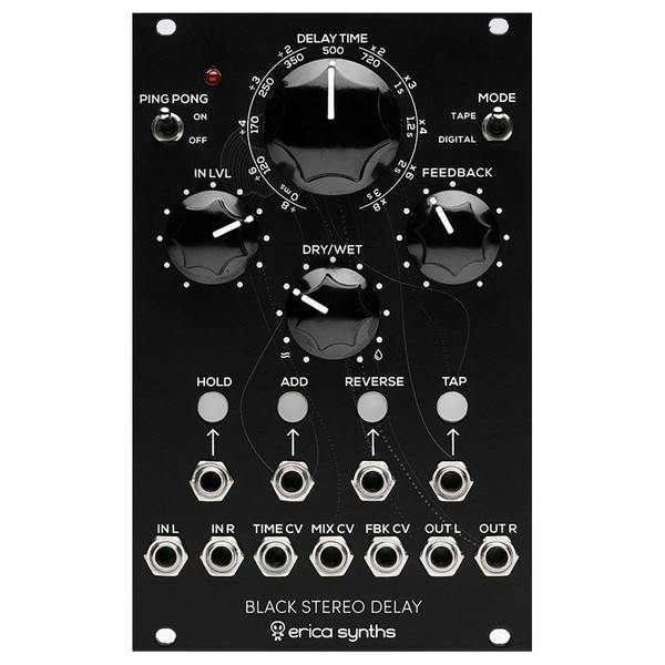 Erica Synths Black Stereo Delay Eurorack Module