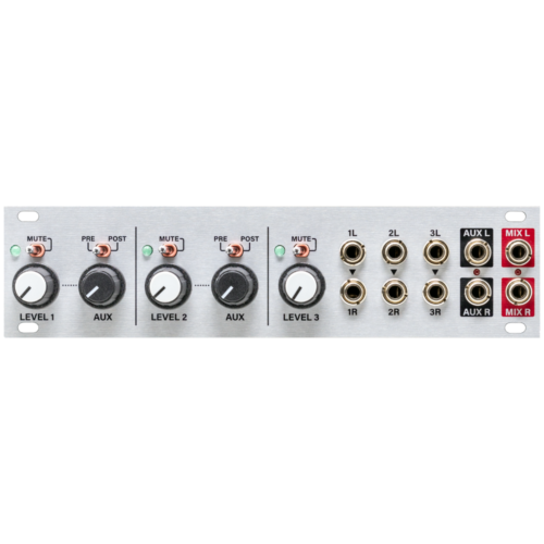 Intellijel Aux Mix 1U Eurorack Stereo Mixer Module