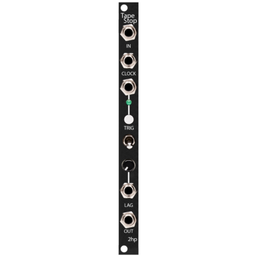 2hp Tape Stop Eurorack Clock-syncable Tape Effect Module (Black)