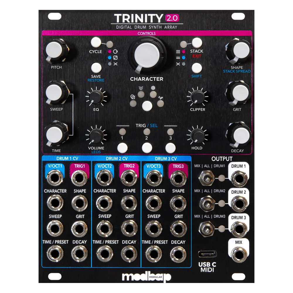 Modbap Trinity 2.0 Eurorack Drum Machine Module