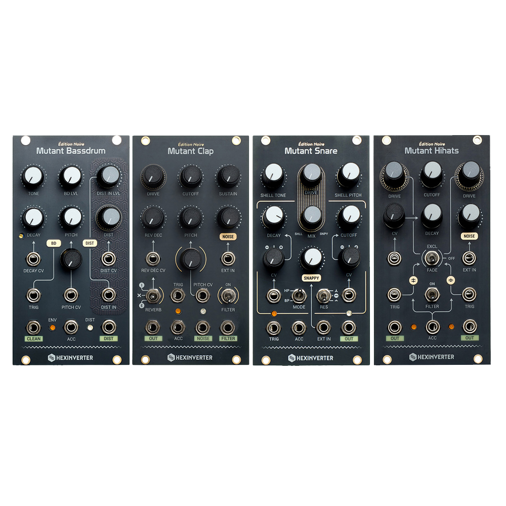 Hexinverter Electronique Mutant Drums Eurorack Bundle